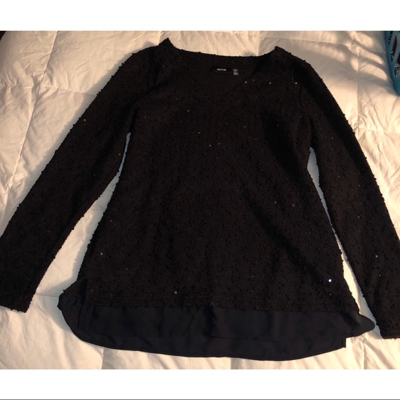 Black Sweater with Sequins - Picture 1 of 4